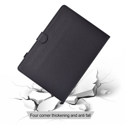 For Samsung Galaxy Tab S9 / S9 FE Solid Color Fiber Texture Smart Tablet Leather Case(Black) by bashfashion