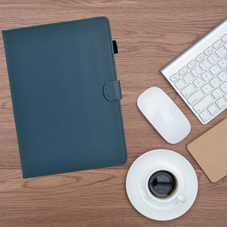 For Samsung Galaxy Tab S9 / S9 FE Solid Color Fiber Texture Smart Tablet Leather Case(Royal Blue) by bashfashion