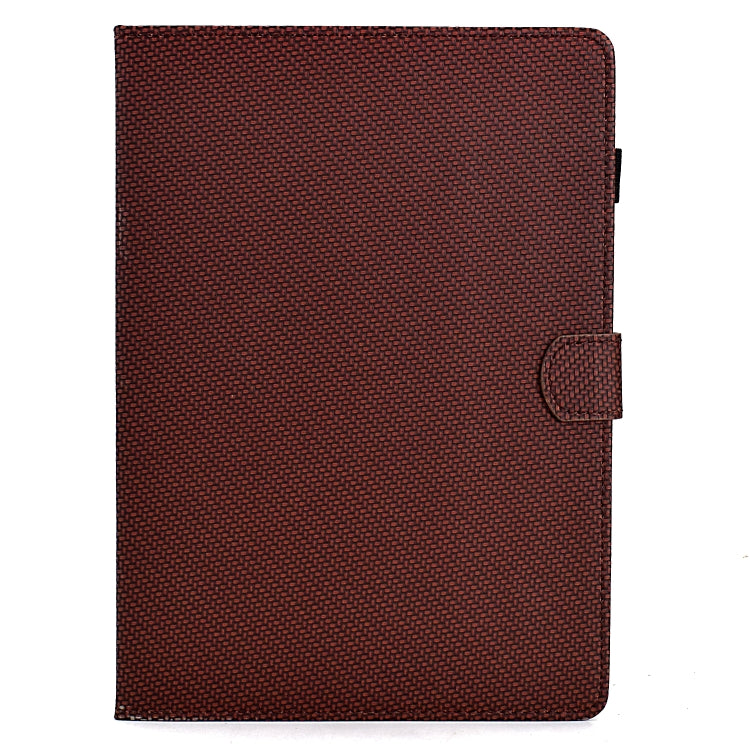 For Samsung Galaxy Tab A7 Lite Solid Color Fiber Texture Smart Tablet Leather Case(Brown) by bashfashion
