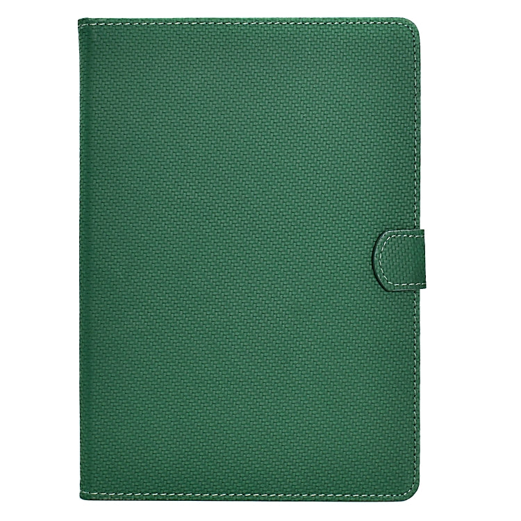 For Samsung Galaxy Tab A7 Lite Solid Color Fiber Texture Smart Tablet Leather Case(Green) by bashfashion