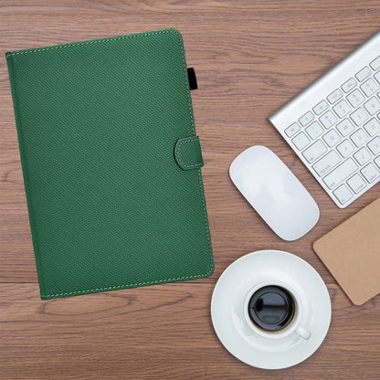 For Samsung Galaxy Tab A 10.5 Solid Color Fiber Texture Smart Tablet Leather Case(Green) by bashfashion