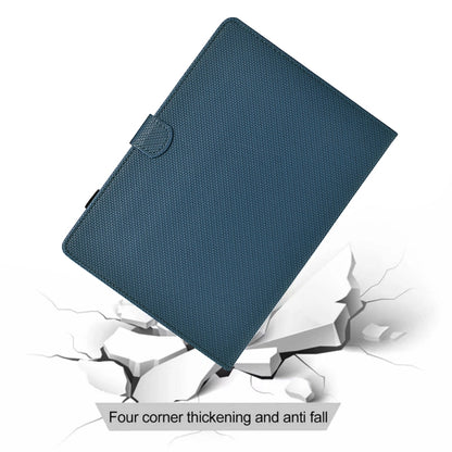 For Samsung Galaxy Tab A 10.5 Solid Color Fiber Texture Smart Tablet Leather Case(Royal Blue) by bashfashion