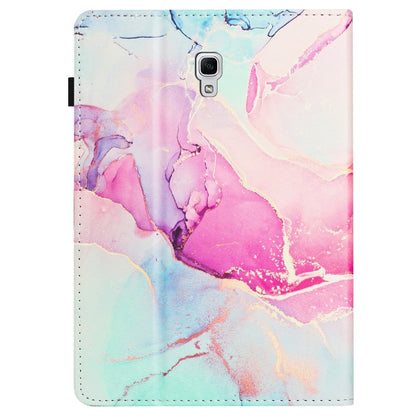 For Samsung Galaxy Tab A 10.5 T590 Marble Litchi Leather Smart Tablet Case(Pink) by bashfashion
