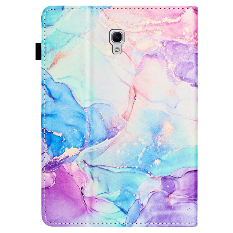 For Samsung Galaxy Tab A 10.5 T590 Marble Litchi Leather Smart Tablet Case(Purple Blue) by bashfashion