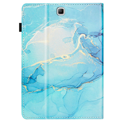 For Samsung Galaxy Tab A 8.0 T350 Marble Litchi Leather Smart Tablet Case(Green) by bashfashion
