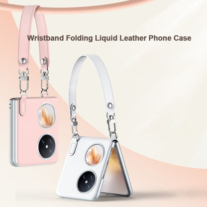 For Huawei P50 Pocket / Pocket S SULADA Skin Feel Liquid Leather Phone Case with Strap(Purple) by SULADA