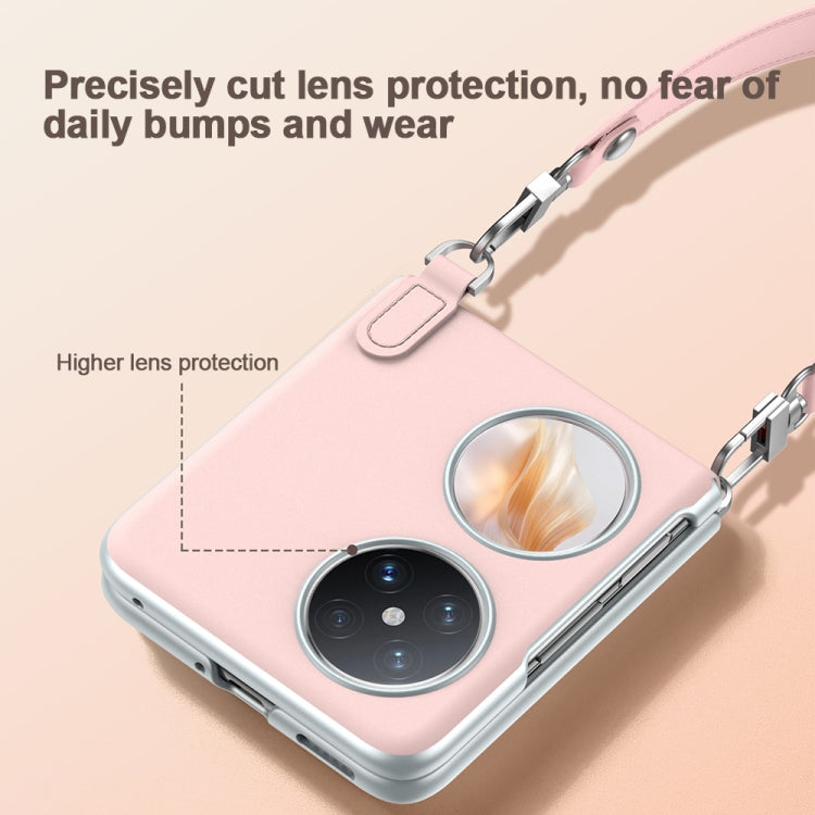 For Huawei nova Flip SULADA Skin Feel Liquid Leather Phone Case with Strap(Purple) by SULADA