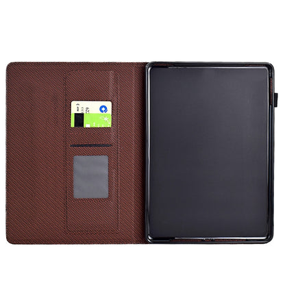 For Amazon Kindle Paperwhite 12th Gen 2024 Solid Color Fiber Texture Smart Tablet Leather Case(Brown) by bashfashion