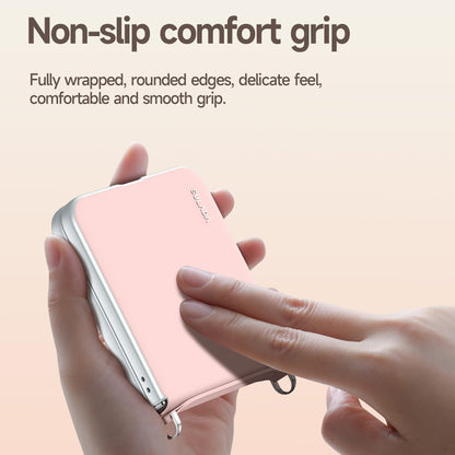 For Samsung Galaxy Z Flip5 SULADA Skin Feel Liquid Leather Phone Case with Strap(Black) by SULADA