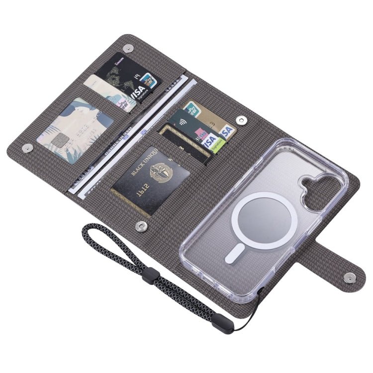 For iPhone 15 Pro ViLi GHA-C Series RFID MagSafe Magnetic Flip Leather Phone Case(Grey) by ViLi