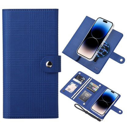 For iPhone 14 Pro ViLi GHA-C Series RFID MagSafe Magnetic Flip Leather Phone Case(Blue) by ViLi