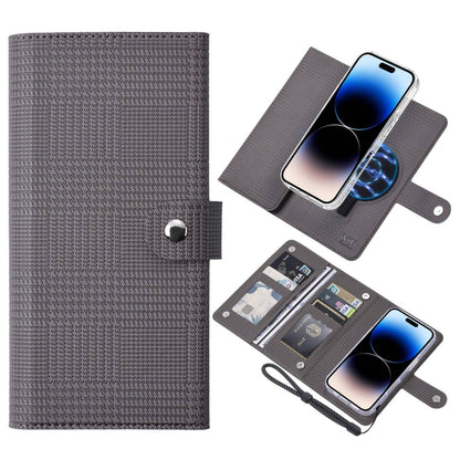 For iPhone 14 Pro Max ViLi GHA-C Series RFID MagSafe Magnetic Flip Leather Phone Case(Grey) by ViLi