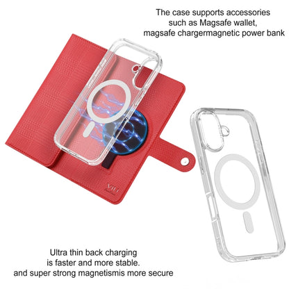 For iPhone 13 ViLi GHA-C Series RFID MagSafe Magnetic Flip Leather Phone Case(Red) by ViLi