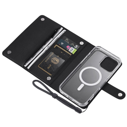 For iPhone 16 Pro Max ViLi GHB-C Series RFID MagSafe Magnetic Flip Leather Phone Case(Black) by ViLi