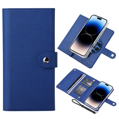 For iPhone 14 Pro ViLi GHB-C Series RFID MagSafe Magnetic Flip Leather Phone Case(Blue) by ViLi