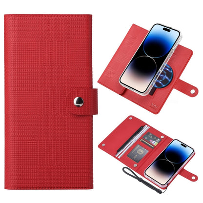 For iPhone 14 Pro Max ViLi GHB-C Series RFID MagSafe Magnetic Flip Leather Phone Case(Red) by ViLi