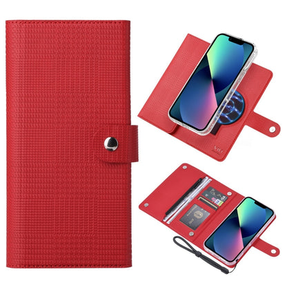 For iPhone 13 ViLi GHB-C Series RFID MagSafe Magnetic Flip Leather Phone Case(Red) by ViLi