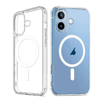 For iPhone 16 ViLi MAG-C Series MagSafe Magnetic PC + TPU Phone Case(Transparent) by ViLi