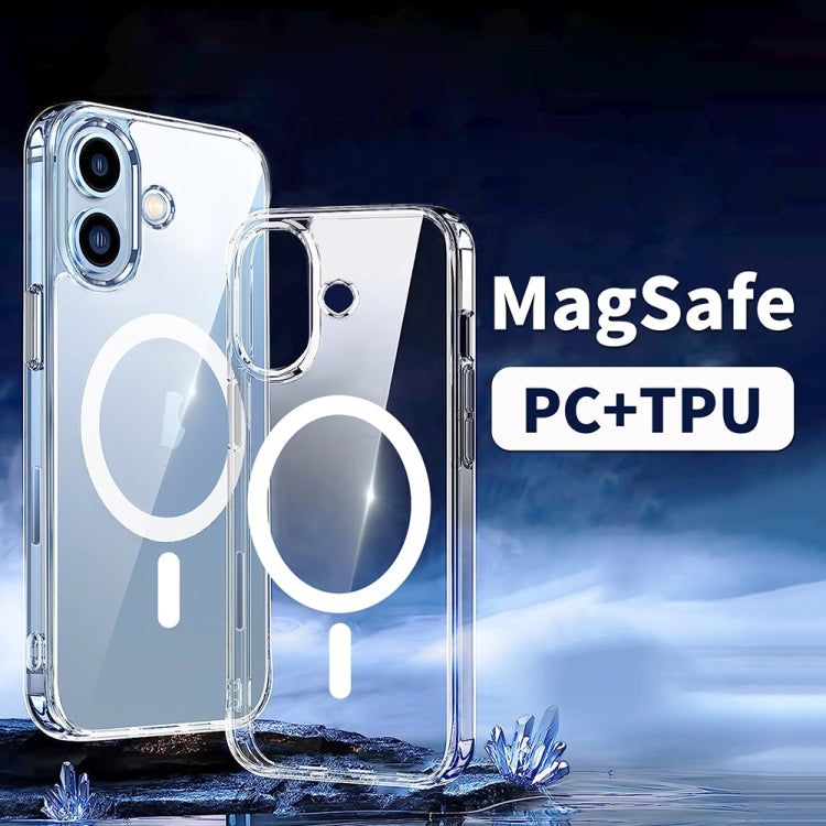 For iPhone 14 Pro Max ViLi MAG-C Series MagSafe Magnetic PC + TPU Phone Case(Transparent) by ViLi
