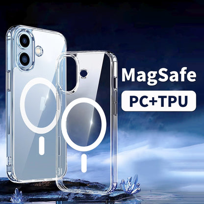 For iPhone 14 Plus ViLi MAG-C Series MagSafe Magnetic PC + TPU Phone Case(Transparent) by ViLi