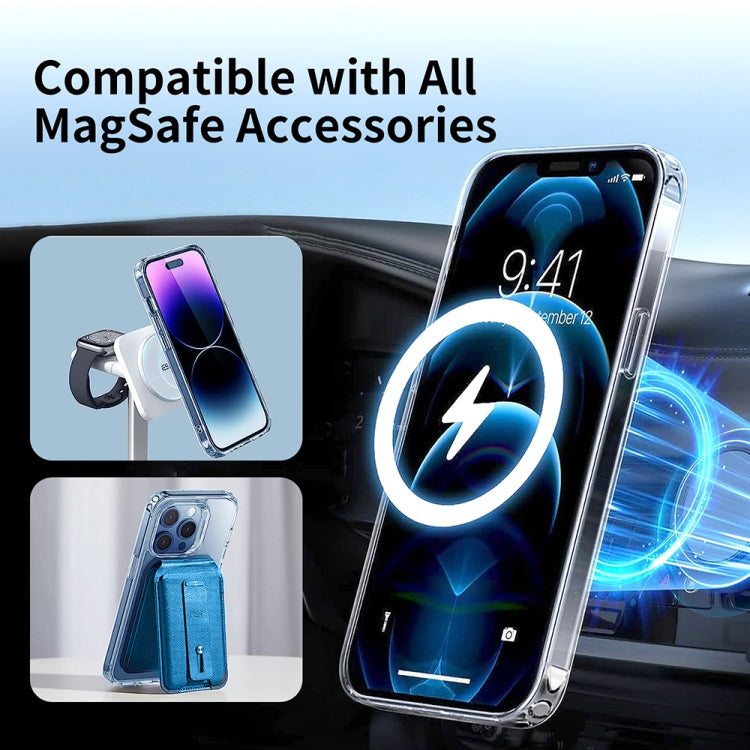 For iPhone 15 ViLi MAG-C Series MagSafe Magnetic PC + TPU Phone Case(Transparent) by ViLi