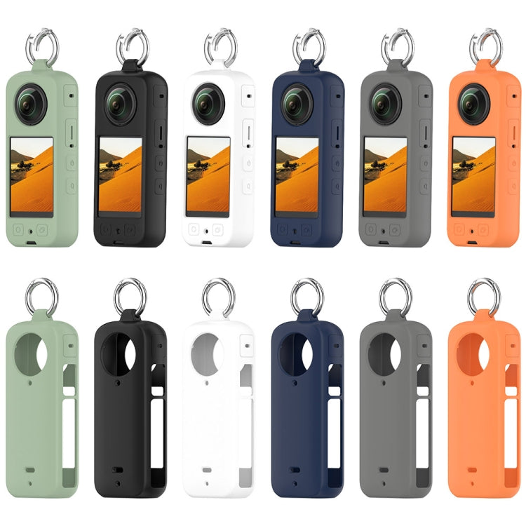 For Insta 360 X4 Portable Silicone Protective Case(White) by bashfashion