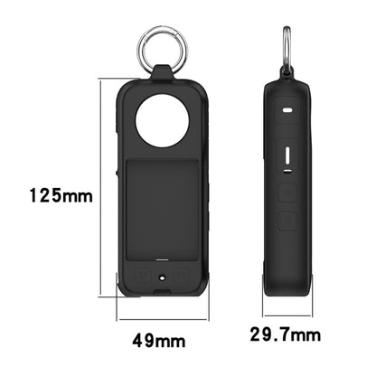 For Insta 360 X4 Portable Silicone Protective Case(Dark Grey) by bashfashion