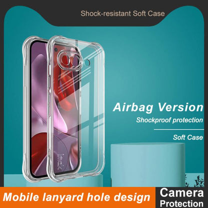For Google Pixel 9a imak Shockproof Airbag TPU Phone Case(Transparent) by imak