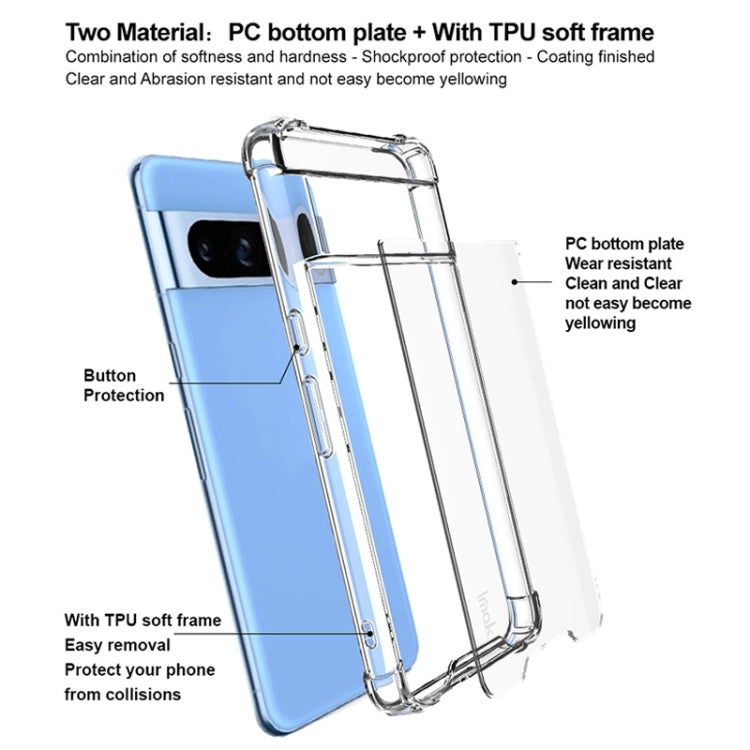 For Google Pixel 8 Pro IMAK Space Shield PC + TPU Airbag Shockproof Phone Case(Transparent) by imak
