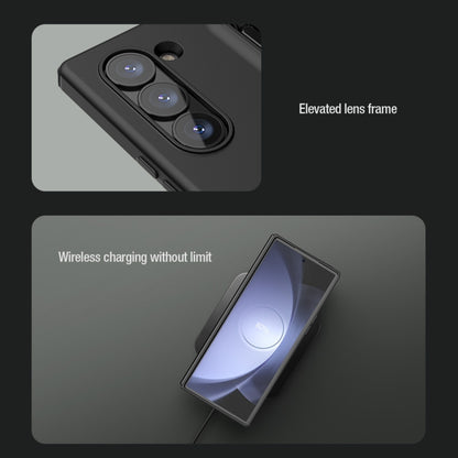 For Samsung Galaxy Z Fold6 5G NILLKIN Flex Pure PC + Liquid Silicone Phone Case with S Pen(Black) by NILLKIN