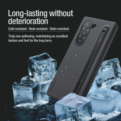 For Samsung Galaxy Z Fold6 5G NILLKIN Flex Pure PC + Liquid Silicone Phone Case with S Pen(Black) by NILLKIN
