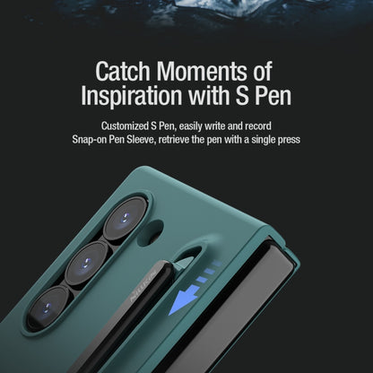 For Samsung Galaxy Z Fold6 5G NILLKIN Flex Pure PC + Liquid Silicone Phone Case with S Pen(Black) by NILLKIN
