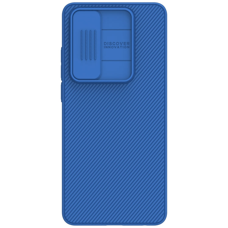 For OnePlus Nord CE4 Lite / OPPO K12x NILLKIN Black Mirror Series Camshield PC Phone Case(Blue) by NILLKIN