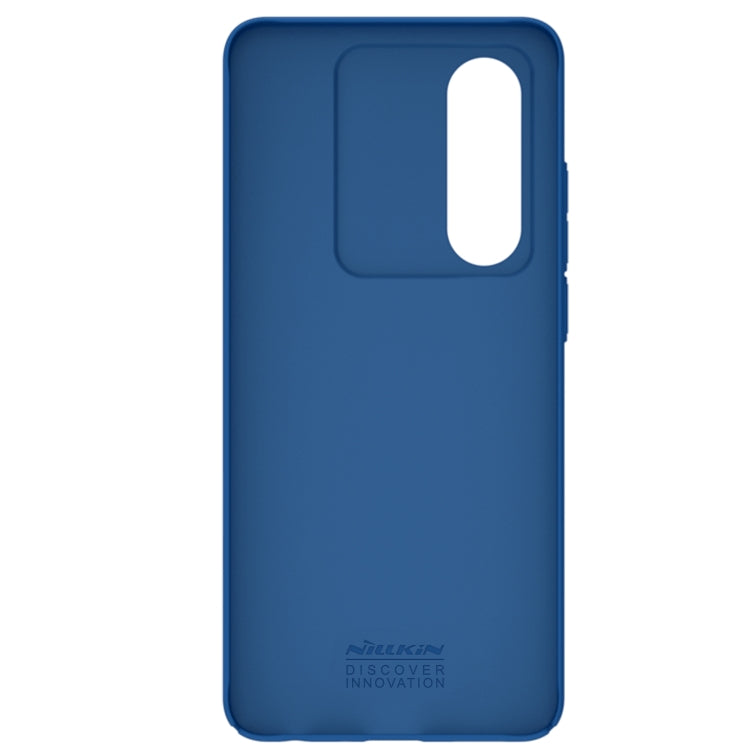 For OnePlus Nord CE4 Lite / OPPO K12x NILLKIN Black Mirror Series Camshield PC Phone Case(Blue) by NILLKIN