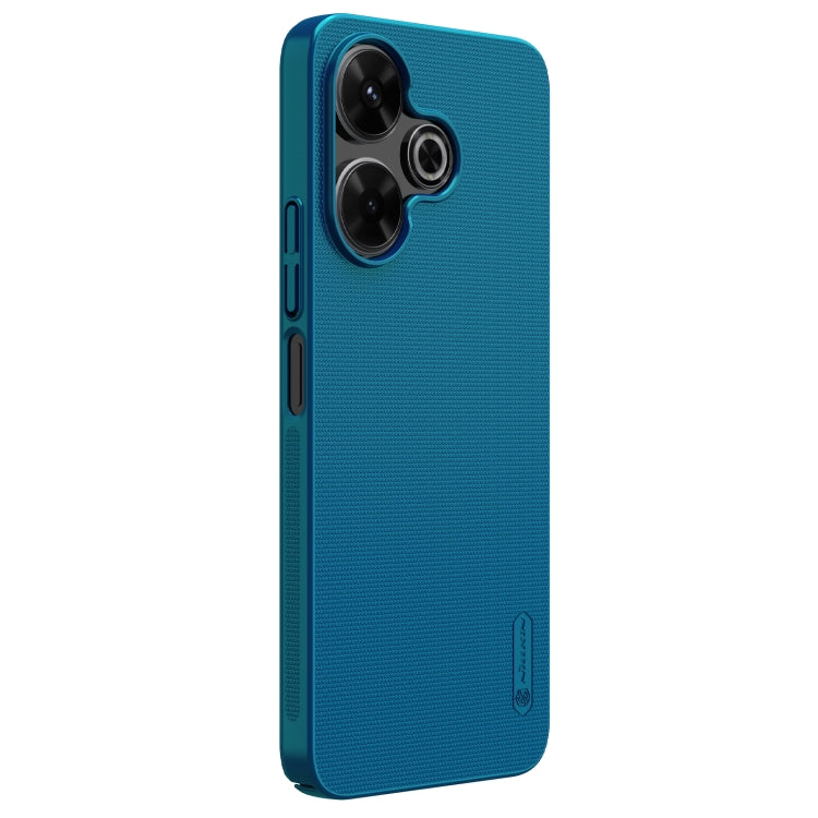 For Xiaomi Poco M6 4G NILLKIN Frosted PC Phone Case(Blue) by NILLKIN