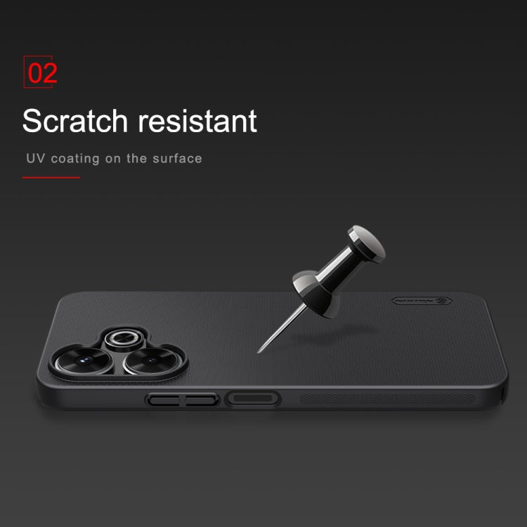 For Xiaomi Poco M6 4G NILLKIN Frosted PC Phone Case(Blue) by NILLKIN