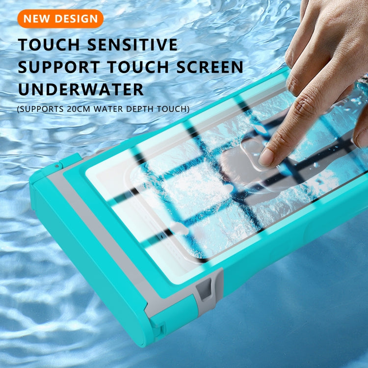 RedPepper 15m Depth Waterproof Phone Diving Pouch with Suction Cup(Grass Blue) by RedPepper