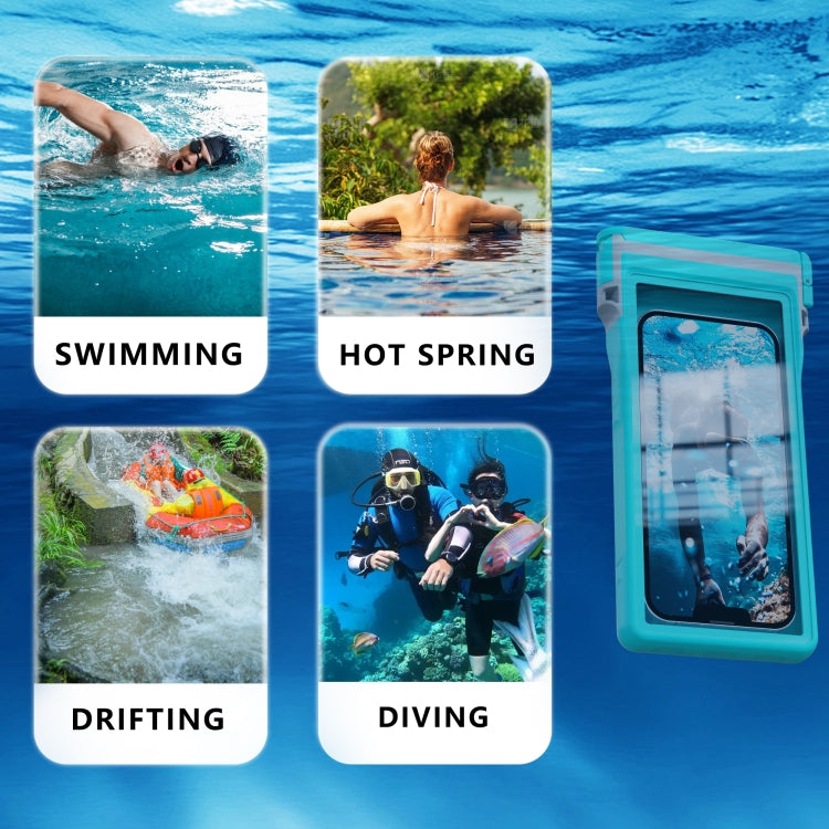 RedPepper 15m Depth Waterproof Phone Diving Pouch with Suction Cup(Grass Blue) by RedPepper