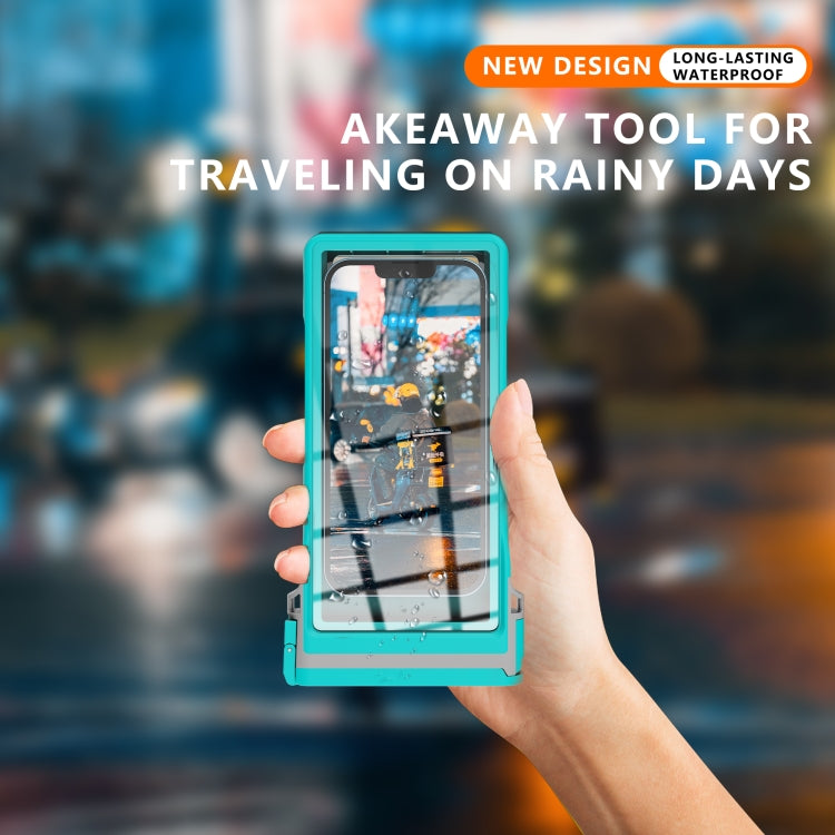 RedPepper 15m Depth Waterproof Phone Diving Pouch with Suction Cup(Grass Blue) by RedPepper