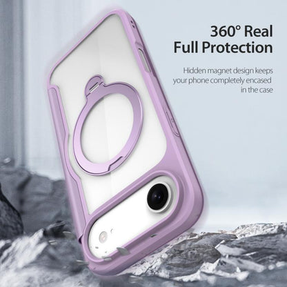 For iPhone Air DUX DUCIS Skin X Pro Series MagSafe Ring Holder Leather Phone Case(Purple) by DUX DUCIS
