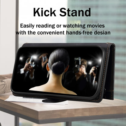 For Samsung Galaxy M35 5G ESEBLE Retro Frosted RFID Flip Leather Phone Case(Black) by ESEBLE