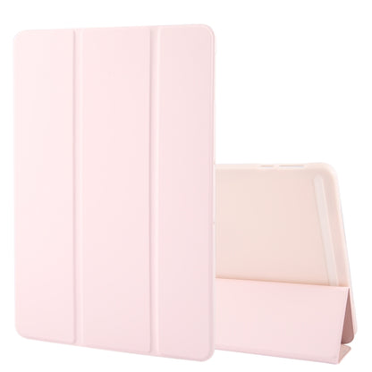 For OnePlus Pad 2 Tri-fold Silicone Leather Tablet Case(Pink) by bashfashion