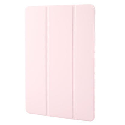For OnePlus Pad 2 Tri-fold Silicone Leather Tablet Case(Pink) by bashfashion