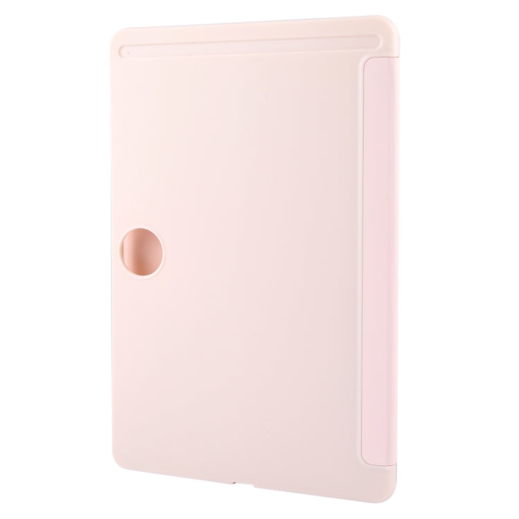 For OnePlus Pad 2 Tri-fold Silicone Leather Tablet Case(Pink) by bashfashion