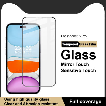 For iPhone 16 Pro imak 9H Surface Hardness Full Screen Tempered Glass Film Pro+ Series by imak