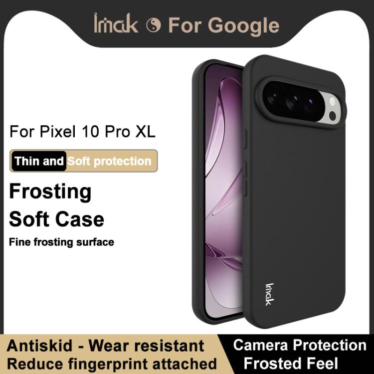 For Google Pixel 10 Pro XL IMAK UC-3 Series Shockproof Frosted TPU Phone Case(Black) by imak
