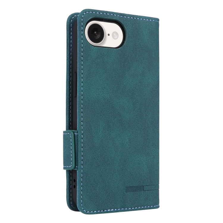 For iPhone SE 2024 Magnetic Clasp Leather Phone Case(Green) by bashfashion