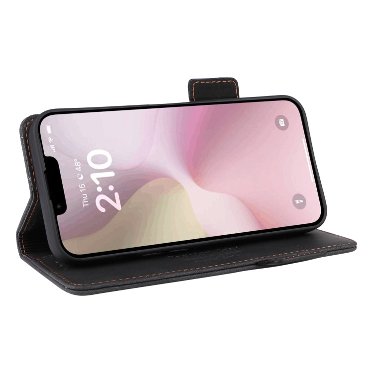 For iPhone SE 2024 Magnetic Clasp Leather Phone Case(Black) by bashfashion