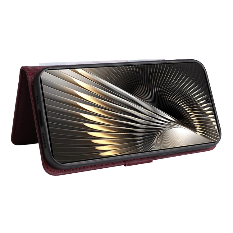 For Redmi Turbo 3 BETOPNICE BN-005 2 in 1 Detachable Imitate Genuine Leather Phone Case(Wine Red) by BETOPNICE