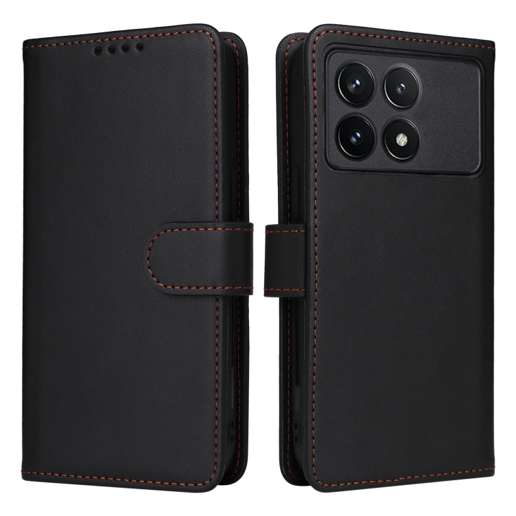For Xiaomi POCO F6 Pro BETOPNICE BN-005 2 in 1 Detachable Imitate Genuine Leather Phone Case(Black) by BETOPNICE